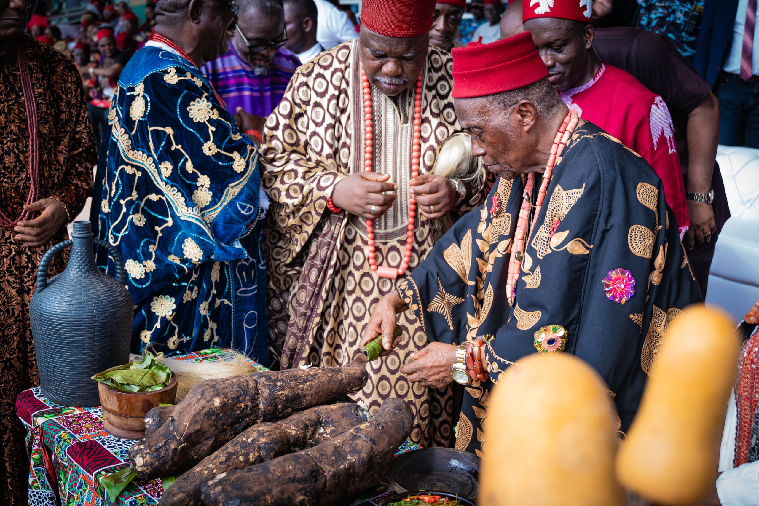 the New Yam festival celebrated in Nigeria